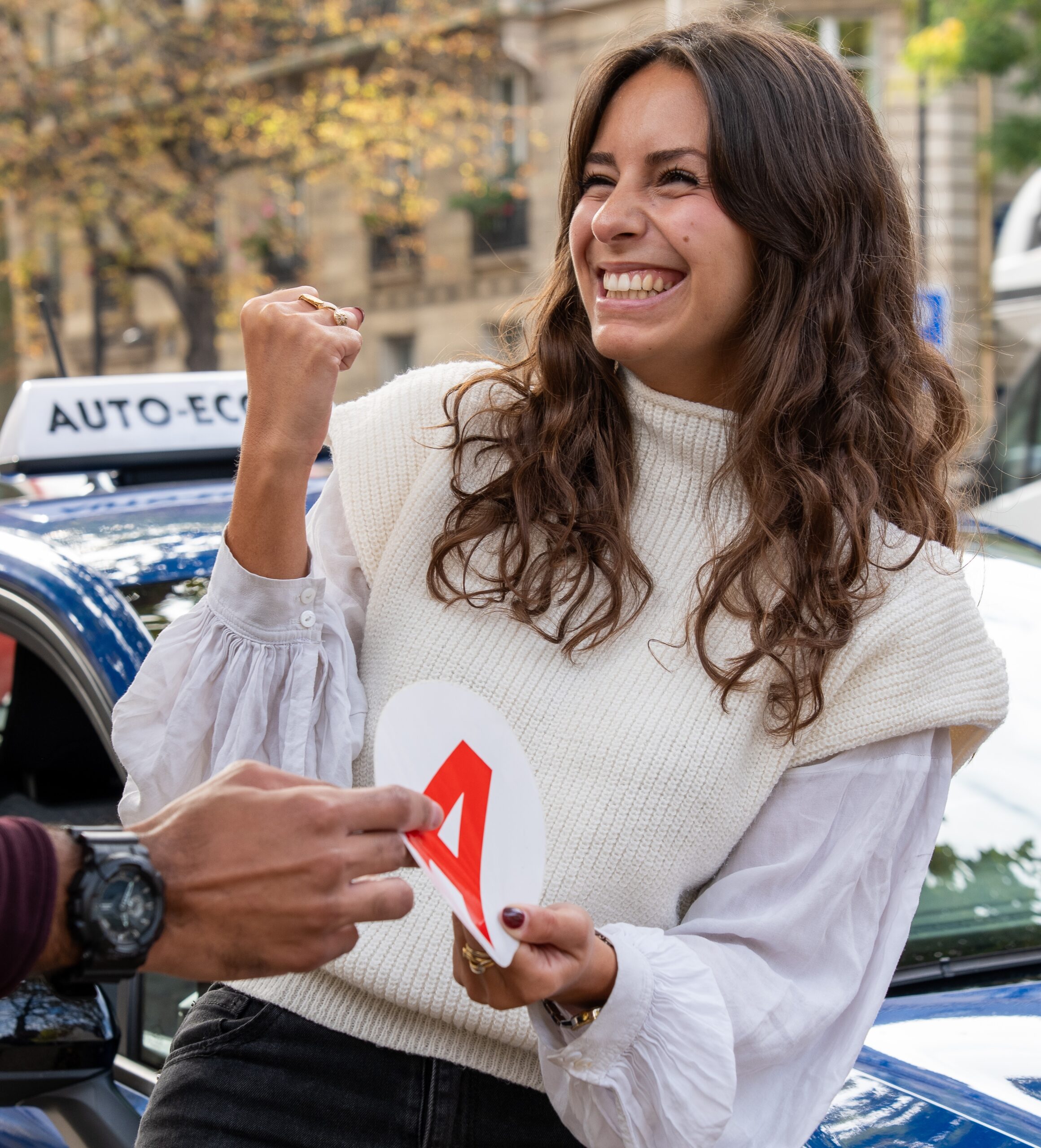 élève qui a eu son permis de conduire