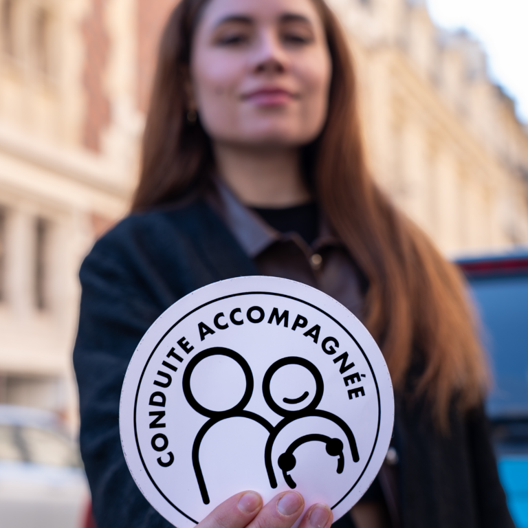 Elève qui passe la conduite accompagnée